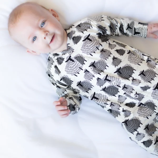 Sheep Print Sleepsuit - Image 3