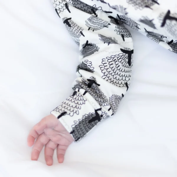 Sheep Print Sleepsuit - Image 4
