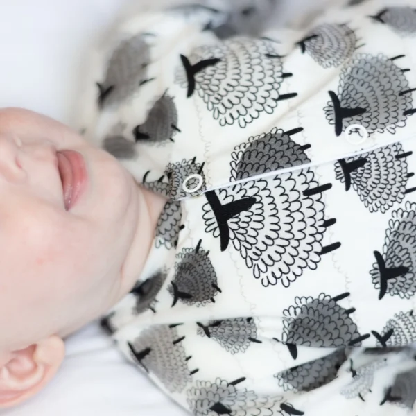 Sheep Print Sleepsuit - Image 5