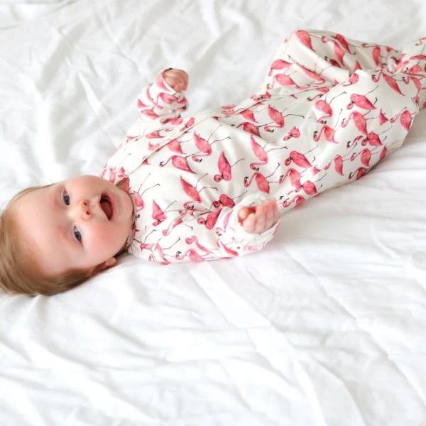 Flamingo Cotton Sleepsuit - Image 5