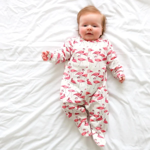 Flamingo Cotton Sleepsuit - Image 4