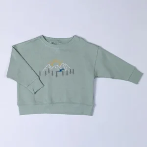 Kids Sweatshirt with Mountain Print