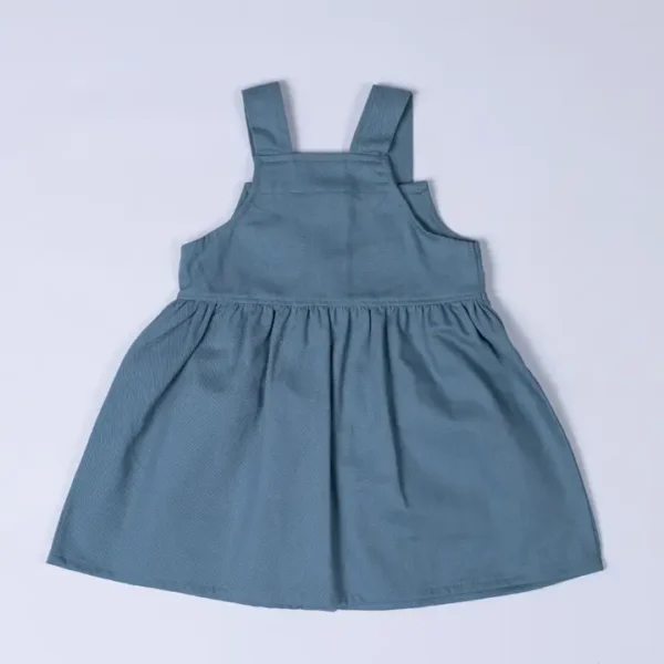 Girls Pleated Dress With Straps - Image 3