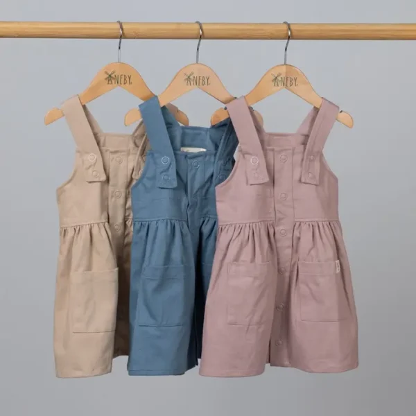 Girls Pleated Dress With Straps