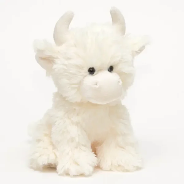 Wholesale Highland Cow Cream Plush Soft Toy - 20cm