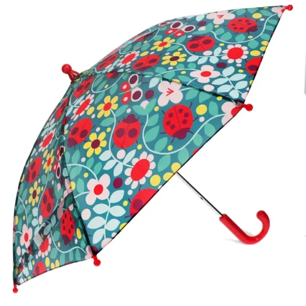 Wholesale Children's Push-Up Umbrella - Ladybird