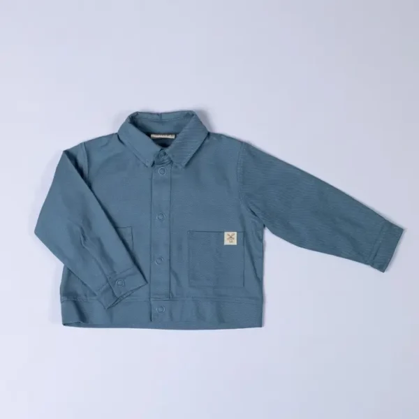 Kids Organic Cotton Shacket - Image 3