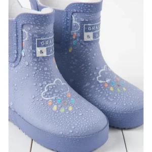 Lavender Short Colour-Changing Kids Wellies